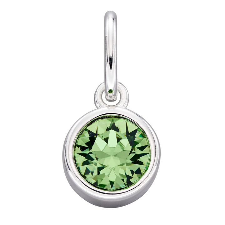 Crystal Birthstone Silver Charm August - Michael Jones Jeweller