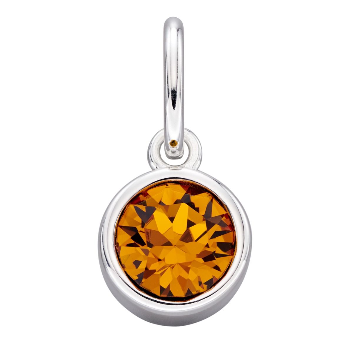 Crystal Birthstone Silver Charm November - Michael Jones Jeweller