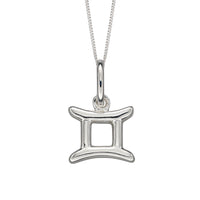 Zodiac Gemini Silver Charm