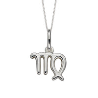 Zodiac Virgo Silver Charm