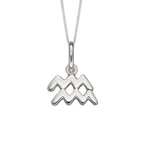 Zodiac Aquarius Silver Charm - Michael Jones Jeweller
