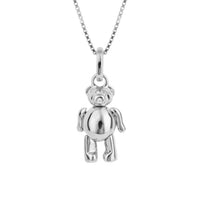 Childs D for Diamonds Articulated Silver Teddy Bear