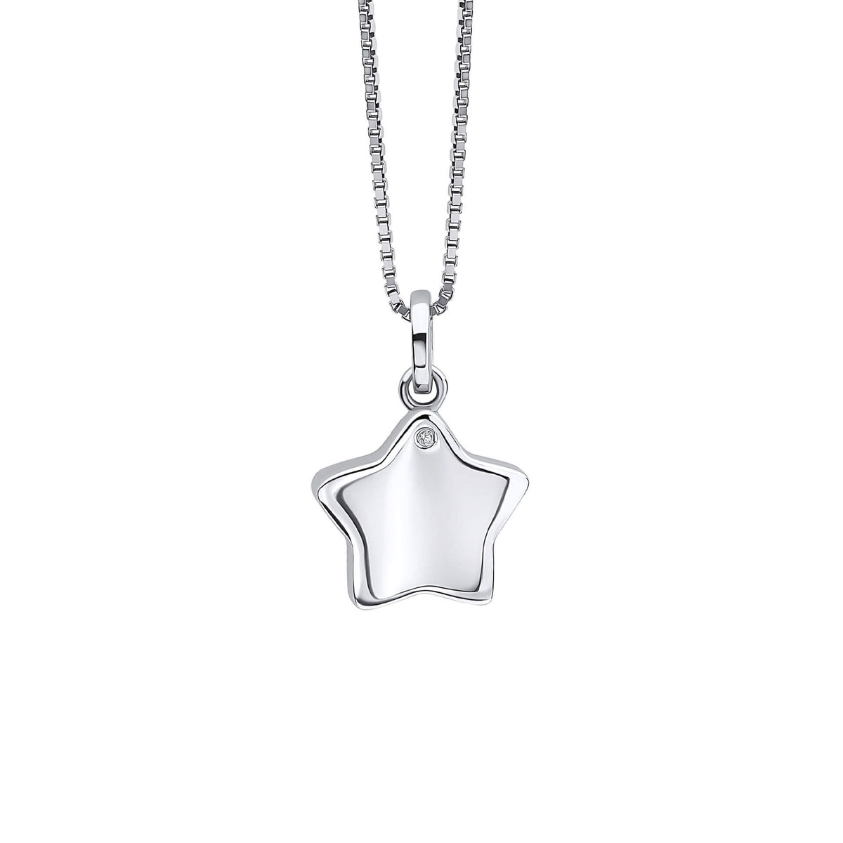 D for Diamond Child's Star Diamond Locket Pendant - Michael Jones Jeweller
