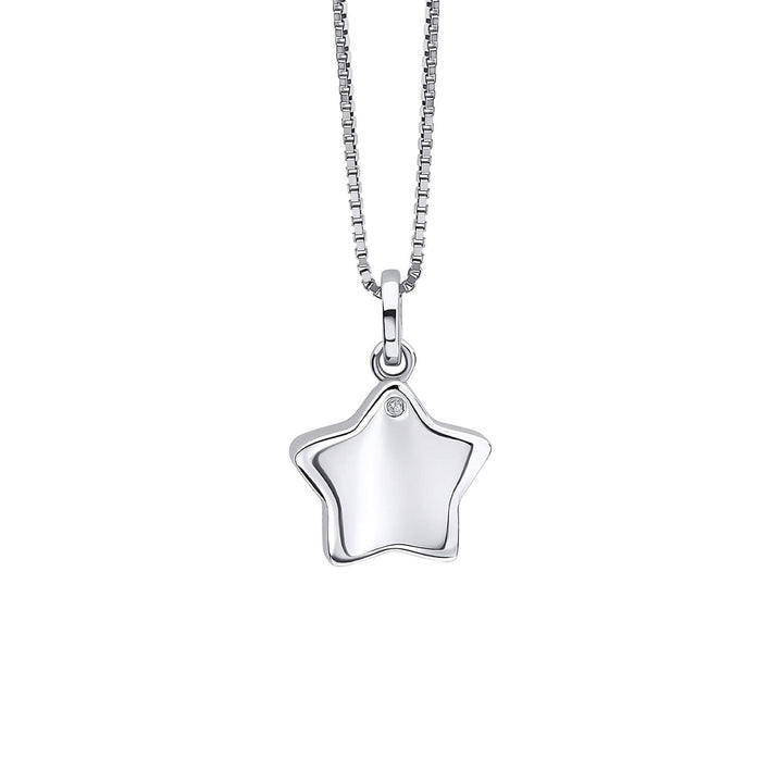 D for Diamond Child's Star Diamond Locket Pendant