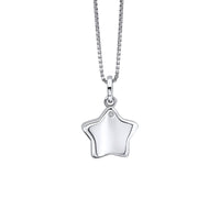 D for Diamond Child's Star Diamond Locket Pendant