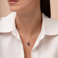 Yoko Diamond Classic Tahitian Pearl and Diamond 18ct White Gold Drop Pendant