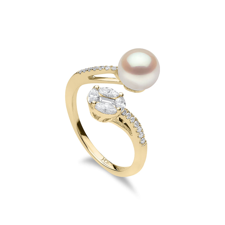 Yoko Starlight Akoya Pearl and Diamond 18ct Yellow Gold Phoenix Ring