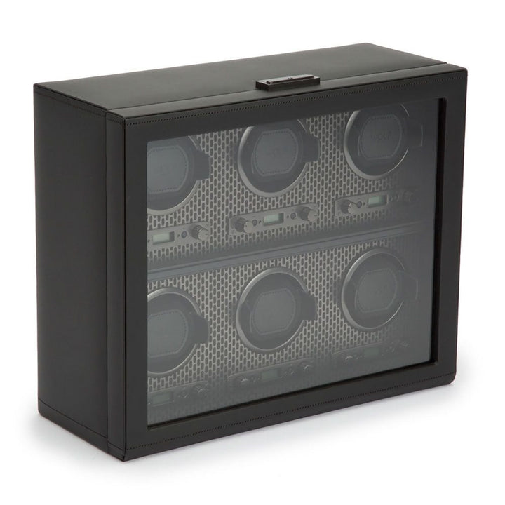 WOLF Axis 6 Piece Powder Coat Watch Winder - ONLINE EXCLUSIVE