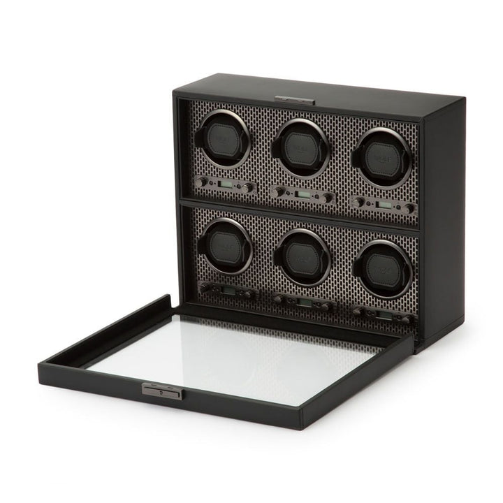 WOLF Axis 6 Piece Powder Coat Watch Winder - ONLINE EXCLUSIVE