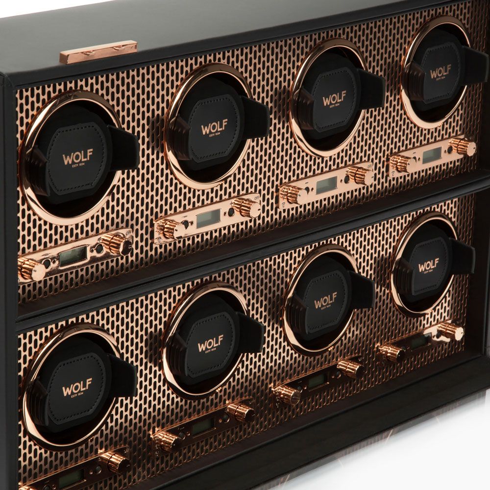 WOLF Axis 8 Piece Copper Watch Winder - ONLINE EXCLUSIVE - Michael Jones Jeweller