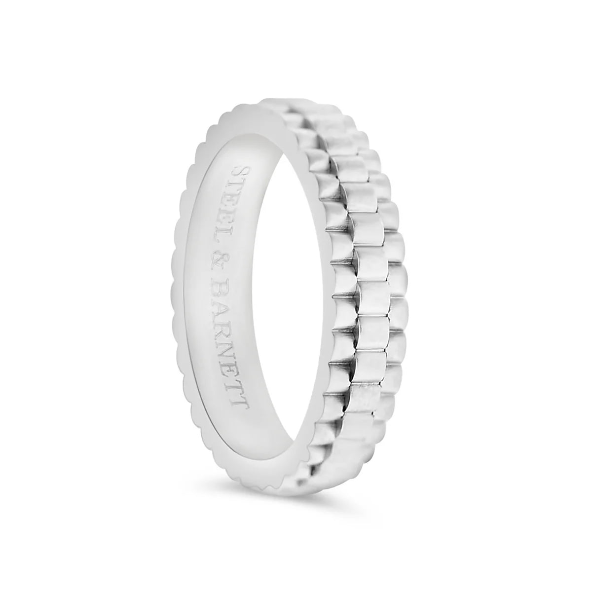 Steel and Barnett Men's Nova Watch Link Stainless Steel Ring Size 12 - Michael Jones Jeweller