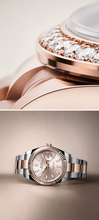 Rolex Datejust Watch M278285rbr-0036 and M126331-0009 at Michael Jones Jeweller