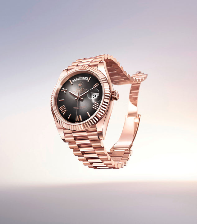 Rolex Day-Date Watch Everose at Michael Jones Jeweller
