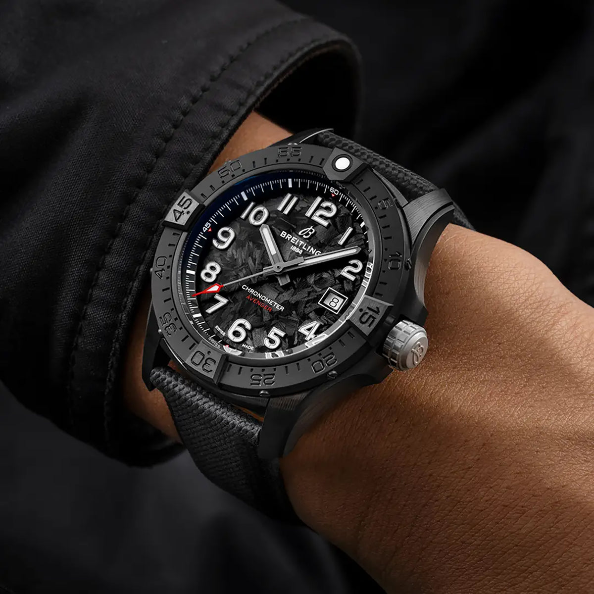Breitling Avenger Night Mission 42mm Automatic Watch S17328101B1X1 - Michael Jones Jeweller