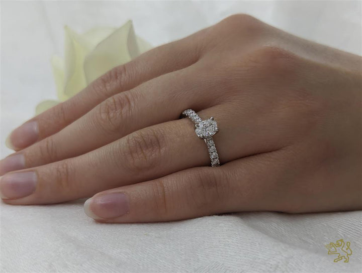 Skye Classic Oval Solitaire 0.52ct D SI1 Diamond Platinum Ring