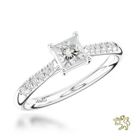 Skye Classic Princess Solitaire 0.30ct E SI1 Diamond Platinum Ring