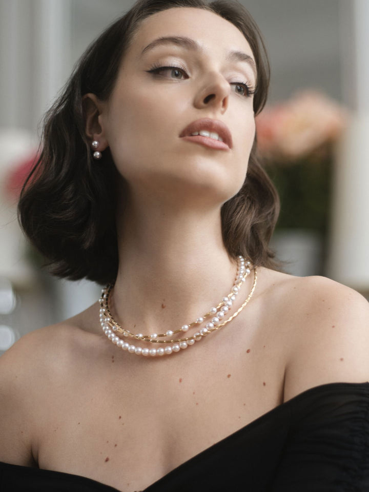 Yana Nesper Akoya Pearl 18ct Yellow Gold Magnetic Necklace