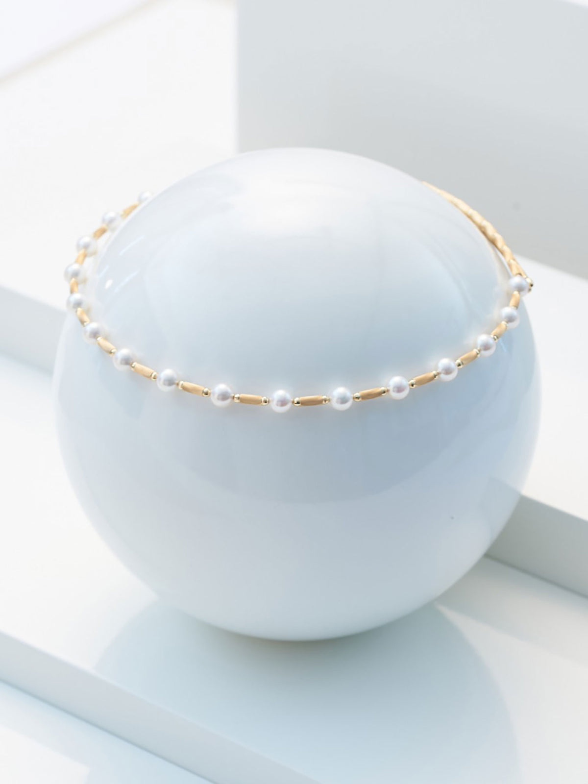 Yana Nesper Akoya Pearl 18ct Yellow Gold Magnetic Necklace - Michael Jones Jeweller