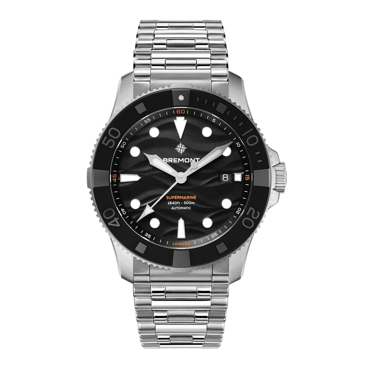 Bremont Supermarine 500m 43mm Automatic Watch SM43-DT-SS-BK-B - Michael Jones Jeweller