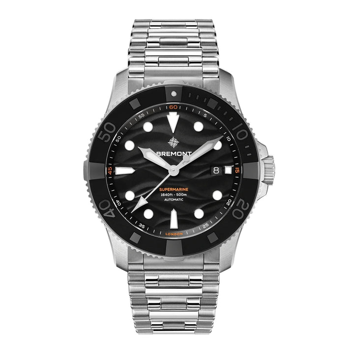 Bremont Supermarine 500m 43mm Automatic Watch SM43-DT-SS-BK-B