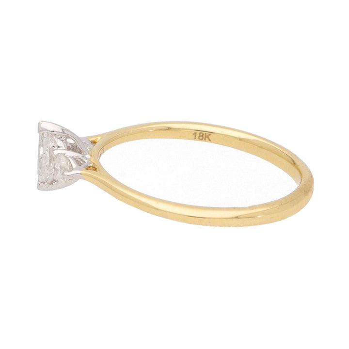 Marquise Diamond 18ct Yellow Gold Three Stone Ring (M)
