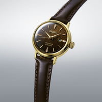 Seiko Presage ‘Jamaican Coffee’ Diamond Cocktail Time 30mm Automatic Watch SRE020J1 - Michael Jones Jeweller