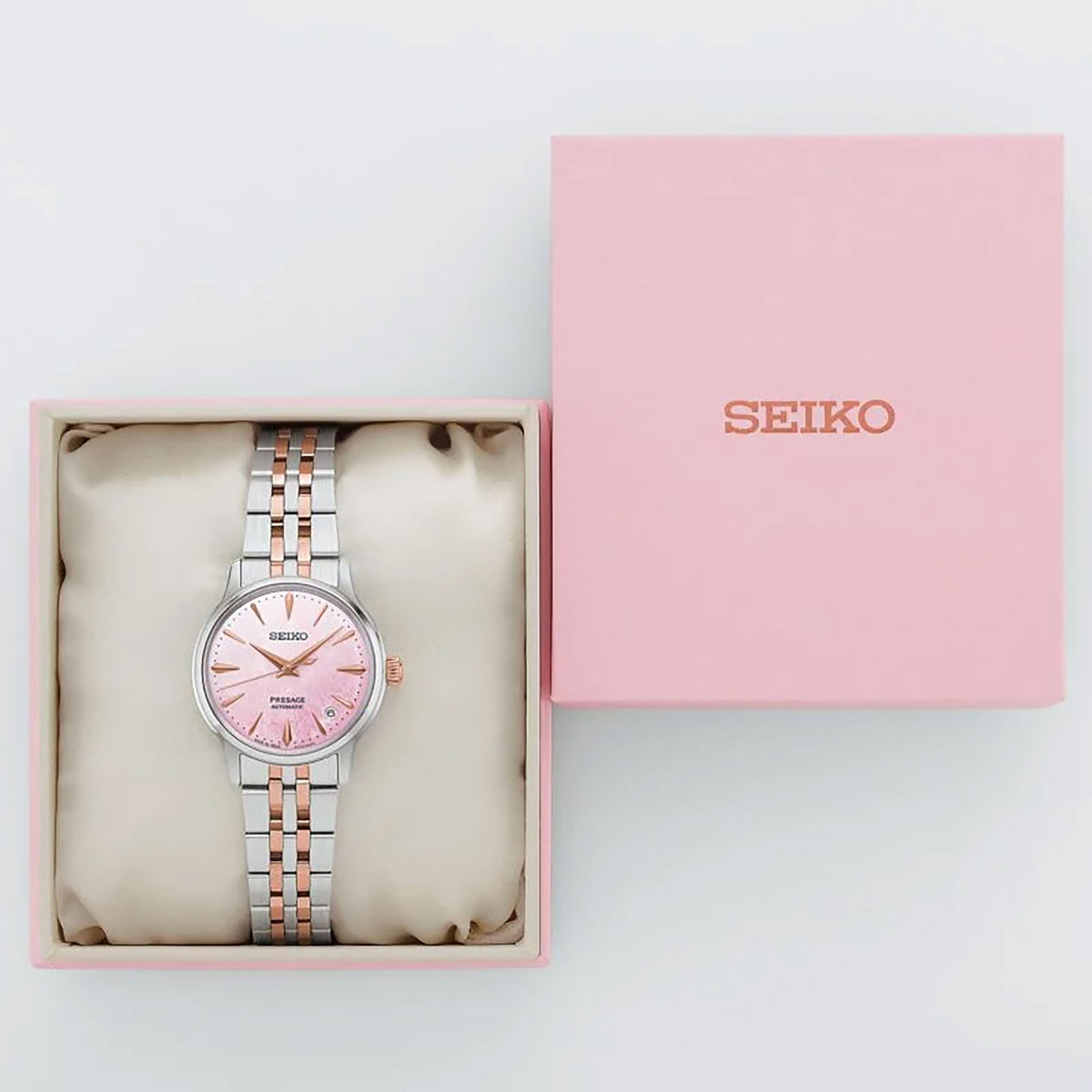 Seiko Presage ‘Springtime’ Cocktail Time Limited Edition 34mm Automatic Watch SRPM06J1 - Michael Jones Jeweller