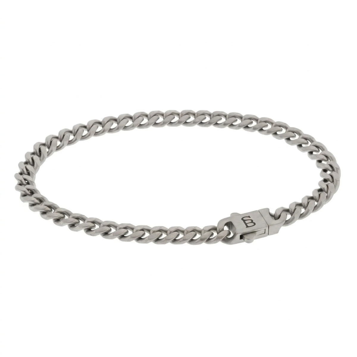 Steel and Barnett Men's Svelte Stephen Link Chain Stainless Steel Bracelet Small - Michael Jones Jeweller