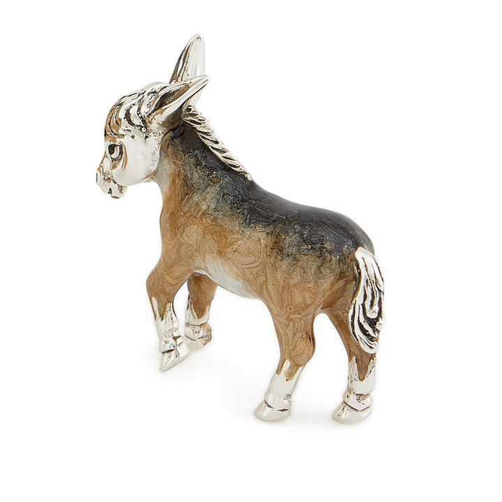 Saturno Silver Enamel Donkey Size 3 ST111-3