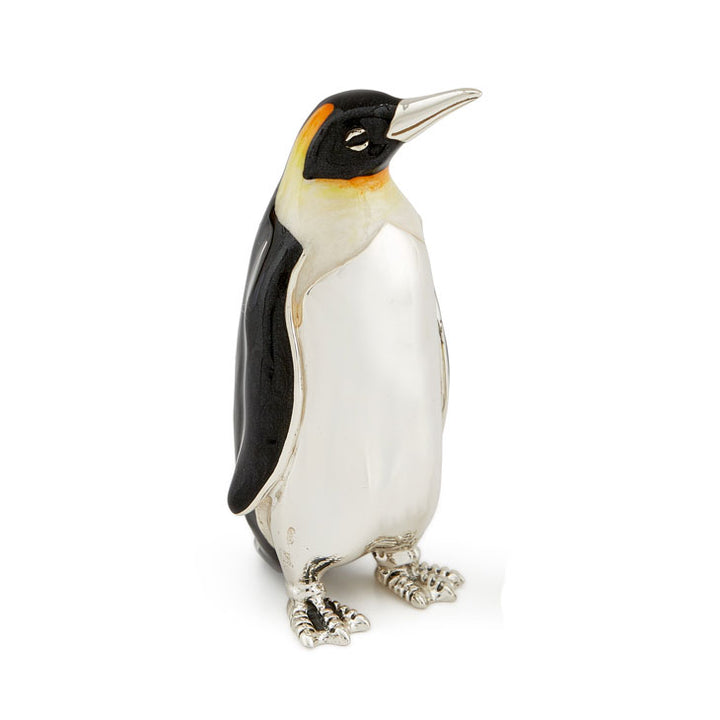 Saturno Silver Enamel Penguin Size 4 ST155-4 - Michael Jones Jeweller