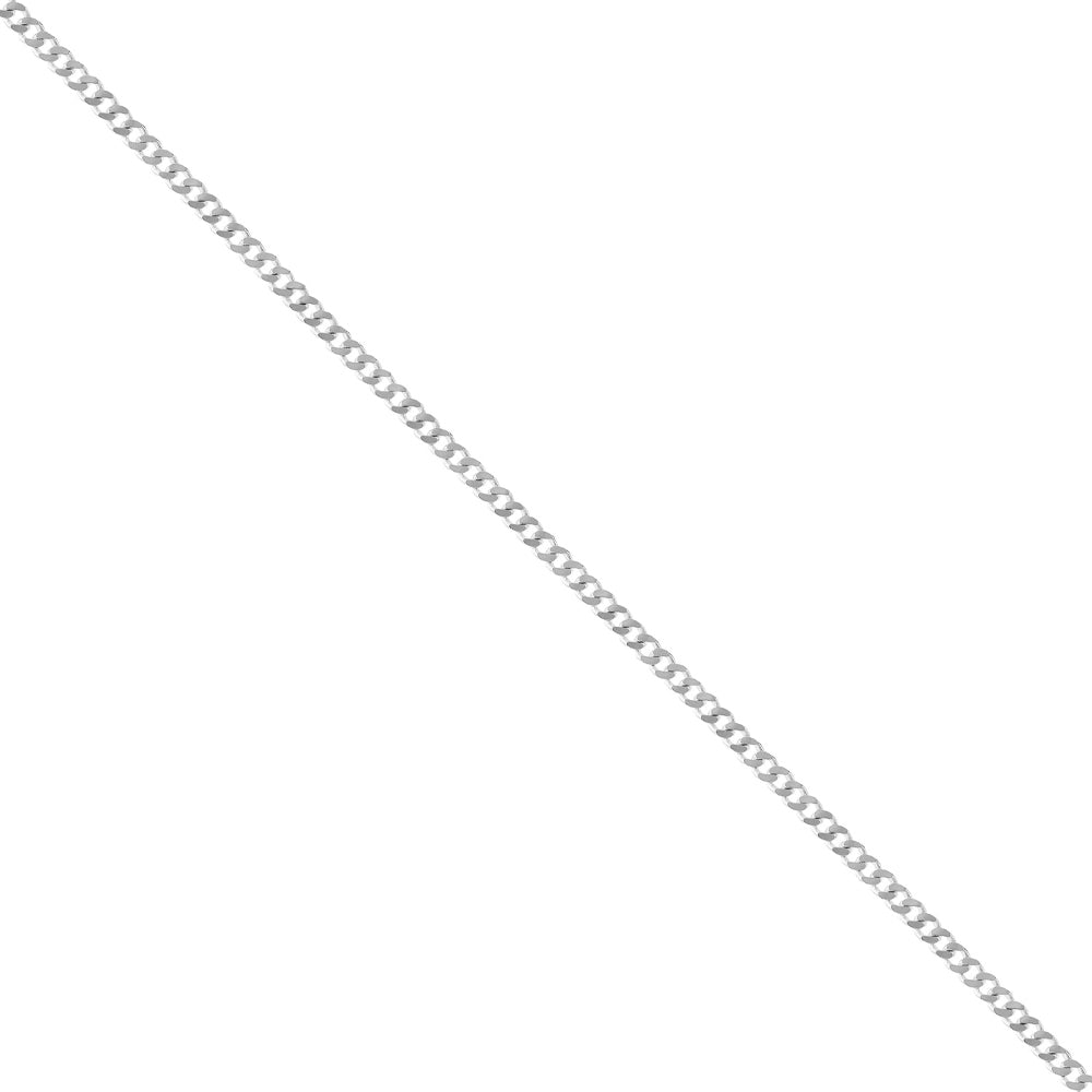 16 Inch Silver Curb Chain - Michael Jones Jeweller