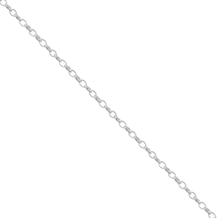 16 Inch SIlver Oval Belcher Chain