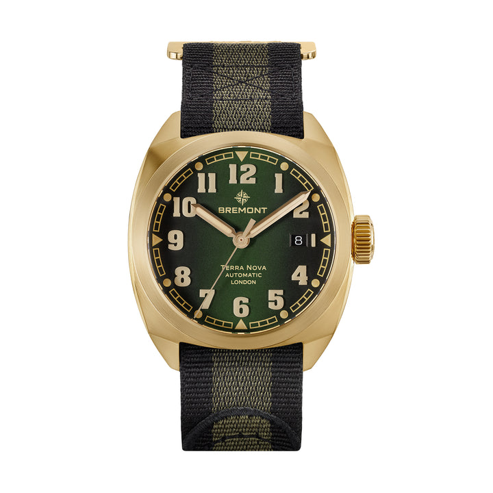 Bremont (Imperfect) Terra Nova Date Bronze 40.5mm Automatic Watch TN40-DT-BZ-GN-N-S