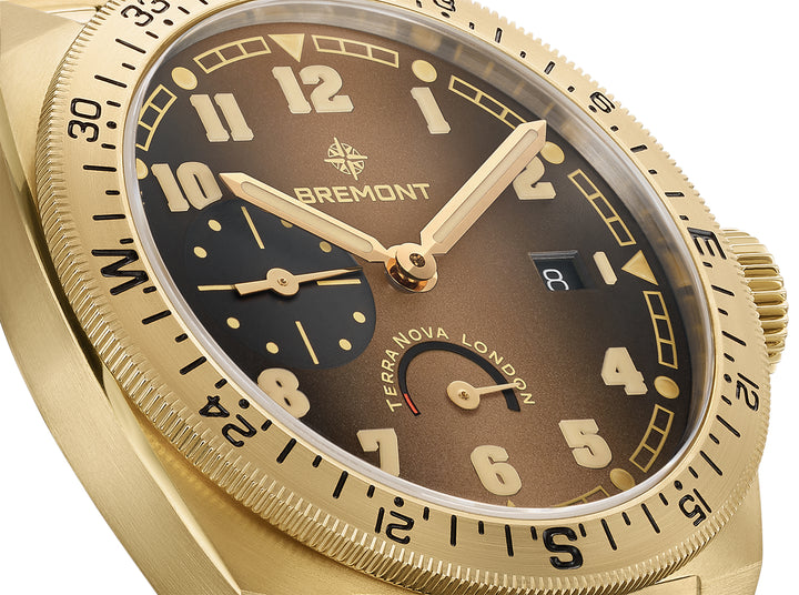 Bremont Terra Nova Power Reserve Bronze 40.5mm Automatic Watch TN40-PWR-BZ-BR-B - Michael Jones Jeweller
