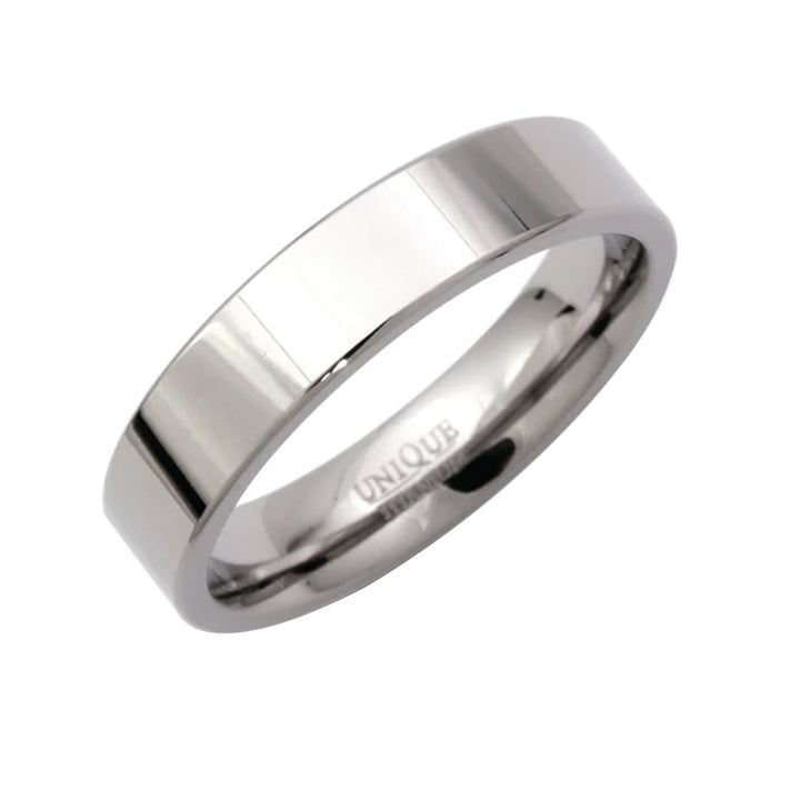 Unique Titanium 5mm Polished Ring (66)