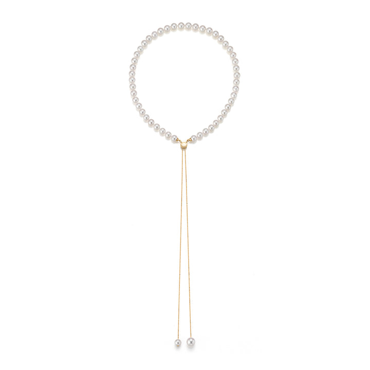 Yana Nesper Akoya Pearl 18ct Yellow Gold Transformable Necklace - Michael Jones Jeweller