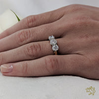 Trilogy Classic Three Stone 0.50ct F VS2 Diamond Yellow Gold/Platinum Ring