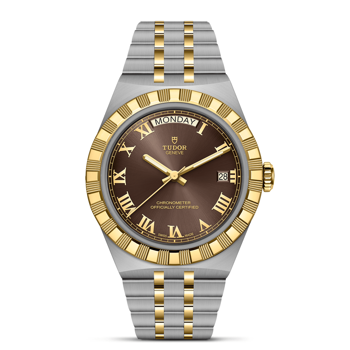TUDOR Royal 40mm Stainless Steel and Yellow Gold Master Chronometer Automatic Watch M2840D1A3-0001 - Michael Jones Jeweller