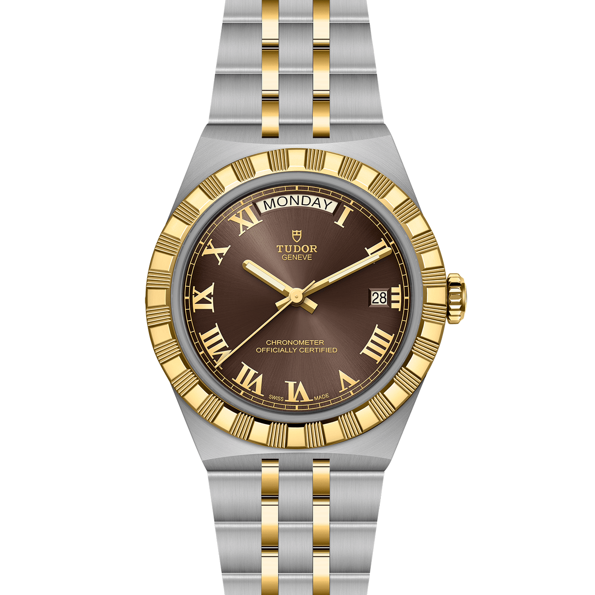 TUDOR Royal 40mm Stainless Steel and Yellow Gold Master Chronometer Automatic Watch M2840D1A3-0001 - Michael Jones Jeweller