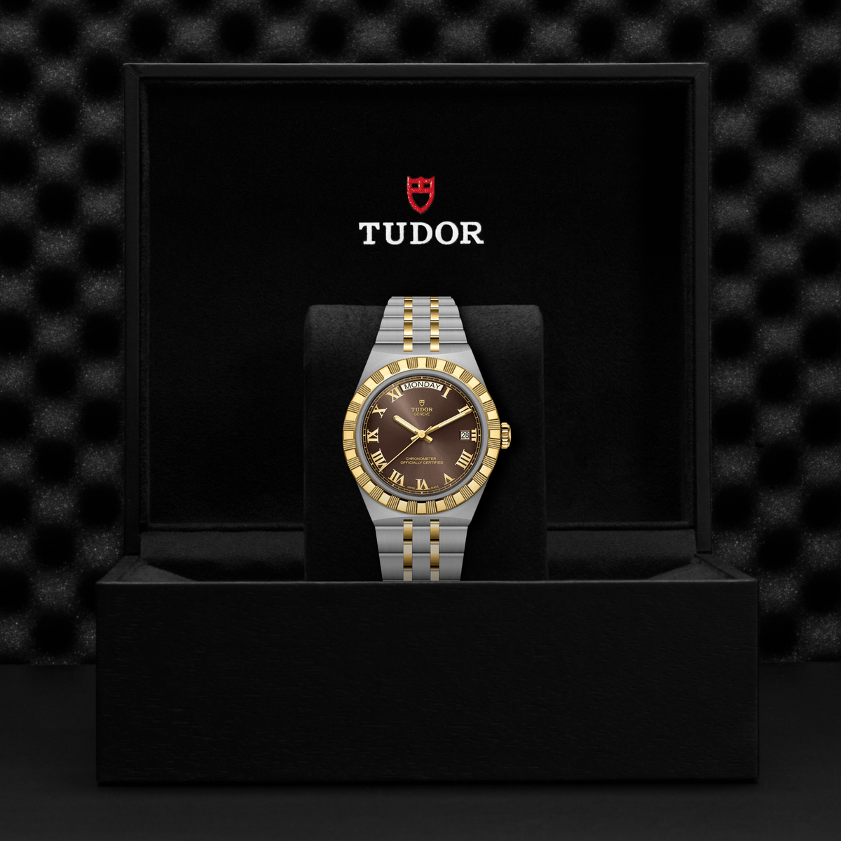 TUDOR Royal 40mm Stainless Steel and Yellow Gold Master Chronometer Automatic Watch M2840D1A3-0001 - Michael Jones Jeweller