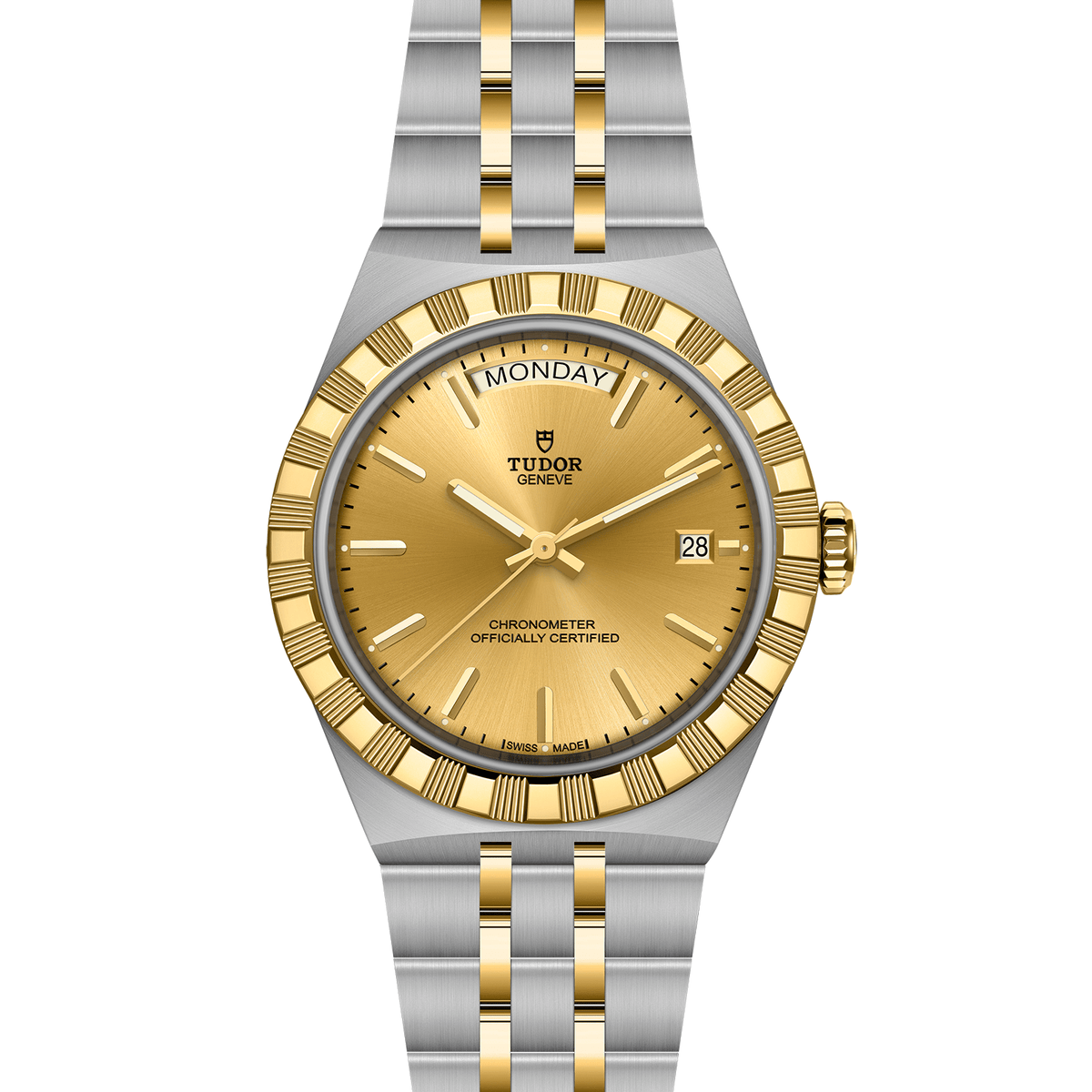 TUDOR Royal 40mm Stainless Steel and Yellow Gold Master Chronometer Automatic Watch M2840D1A3-0002 - Michael Jones Jeweller