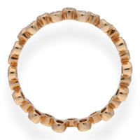 Diamond Zig-Zag 18ct Rose Gold Stacking Eternity Ring - Michael Jones Jeweller