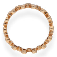 Diamond Zig-Zag 18ct Rose Gold Stacking Eternity Ring