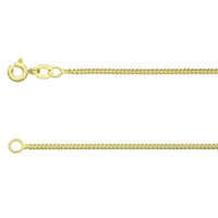 20 Inch 9ct Yellow Gold Diamond Cut Curb Chain - Michael Jones Jeweller