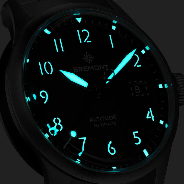 Bremont Altitude 39 Date Automatic Watch ALT39-DT-SS-BK-B