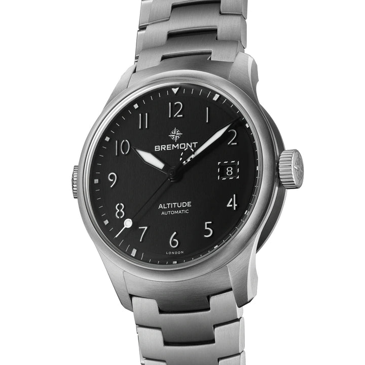Bremont Altitude 39 Date Automatic Watch ALT39-DT-SS-BK-B
