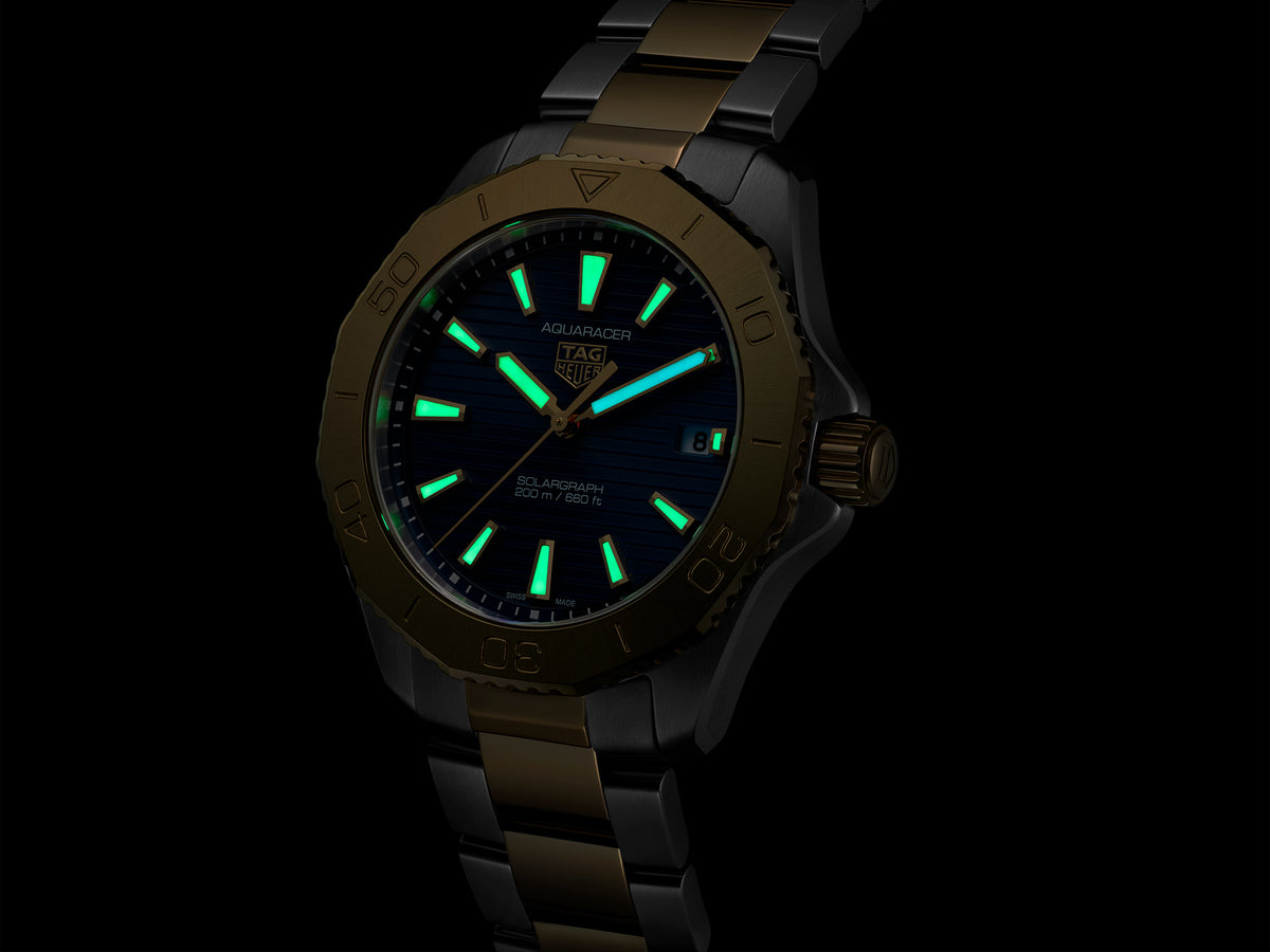 TAG Heuer Aquaracer Professional 40mm 200m Solargraph Quartz Watch WBP1120.BB0002 - Michael Jones Jeweller
