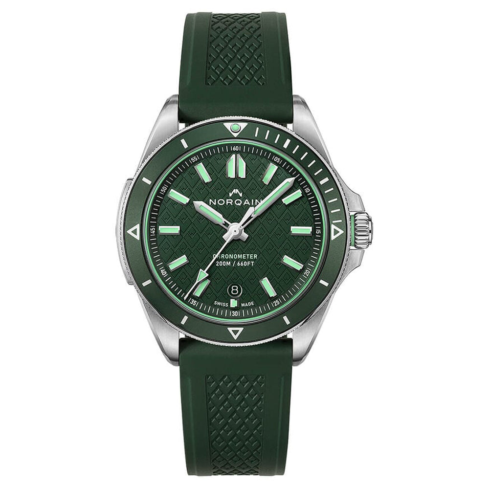 NORQAIN Adventure 40mm Green Automatic Watch N1300.08S02.E01.R01 - Michael Jones Jeweller