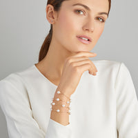 Yana Nesper Akoya Pearl 18ct Yellow Gold Wraparound Bracelet - Michael Jones Jeweller