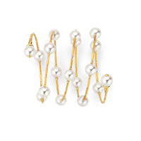 Yana Nesper Akoya Pearl 18ct Yellow Gold Wraparound Bracelet - Michael Jones Jeweller